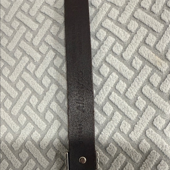 Fibel buckle Brown Leather Belt with Silver Accents main image 10
